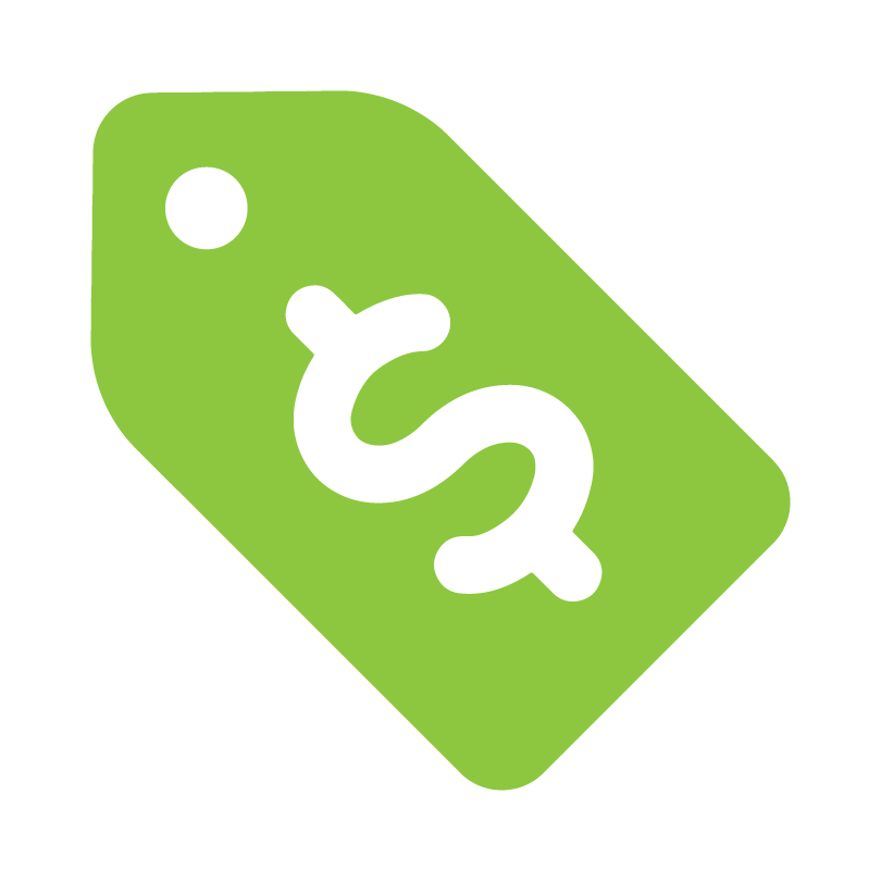 green icon of plus sign