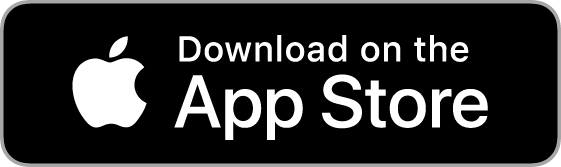 Black rounded rectangle badge with the Apple logo and white text 'Download on the App Store'